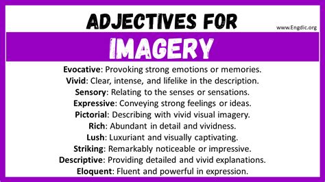 imagery synonym|ways to describe imagery.